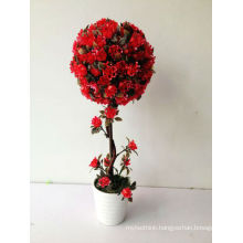 Small bonsai home decoration rose flower ball
